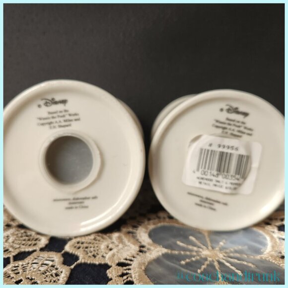 DISNEY Winnie the Pooh Blustery Day Salt & Pepper Shakers Collectable NWT - Picture 4 of 9